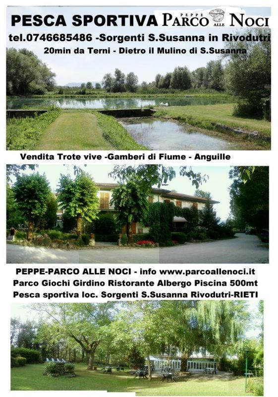Albergo-Ristorante"Parco Alle Noci"Tra La Cascata Delle Marmore,Labro E Valle Santa Di S Francesco Rivodutri Zewnętrze zdjęcie